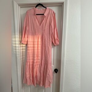 Cotton flowy modest dress